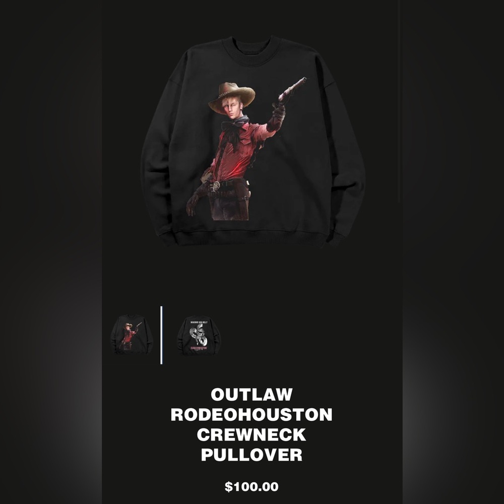 Machine Gun Kelly pull over sweatshirt